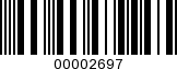 Barcode Image 00002697