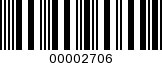 Barcode Image 00002706