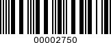 Barcode Image 00002750