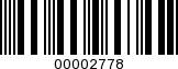 Barcode Image 00002778