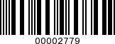 Barcode Image 00002779