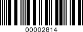 Barcode Image 00002814