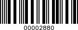 Barcode Image 00002880
