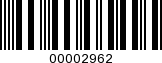Barcode Image 00002962
