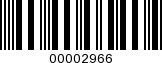 Barcode Image 00002966