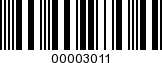 Barcode Image 00003011