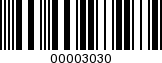 Barcode Image 00003030