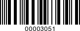 Barcode Image 00003051