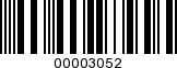 Barcode Image 00003052