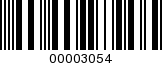 Barcode Image 00003054