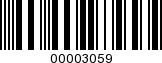 Barcode Image 00003059