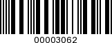 Barcode Image 00003062