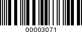 Barcode Image 00003071