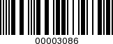 Barcode Image 00003086
