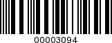 Barcode Image 00003094