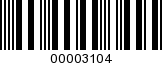 Barcode Image 00003104