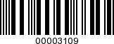 Barcode Image 00003109