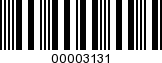 Barcode Image 00003131