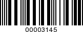 Barcode Image 00003145