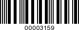 Barcode Image 00003159