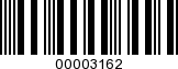 Barcode Image 00003162
