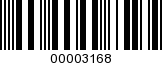 Barcode Image 00003168