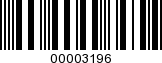 Barcode Image 00003196