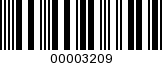 Barcode Image 00003209