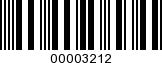 Barcode Image 00003212