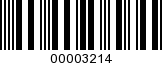 Barcode Image 00003214