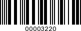 Barcode Image 00003220