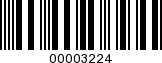 Barcode Image 00003224