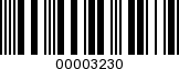 Barcode Image 00003230