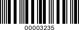 Barcode Image 00003235