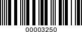 Barcode Image 00003250