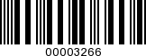 Barcode Image 00003266