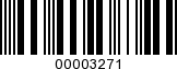 Barcode Image 00003271
