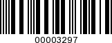 Barcode Image 00003297