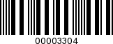 Barcode Image 00003304