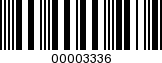 Barcode Image 00003336