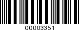 Barcode Image 00003351