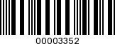 Barcode Image 00003352