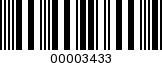 Barcode Image 00003433