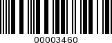Barcode Image 00003460