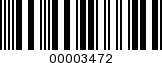 Barcode Image 00003472