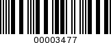 Barcode Image 00003477