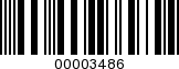 Barcode Image 00003486