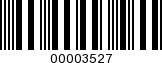 Barcode Image 00003527