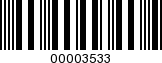 Barcode Image 00003533