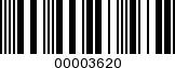Barcode Image 00003620